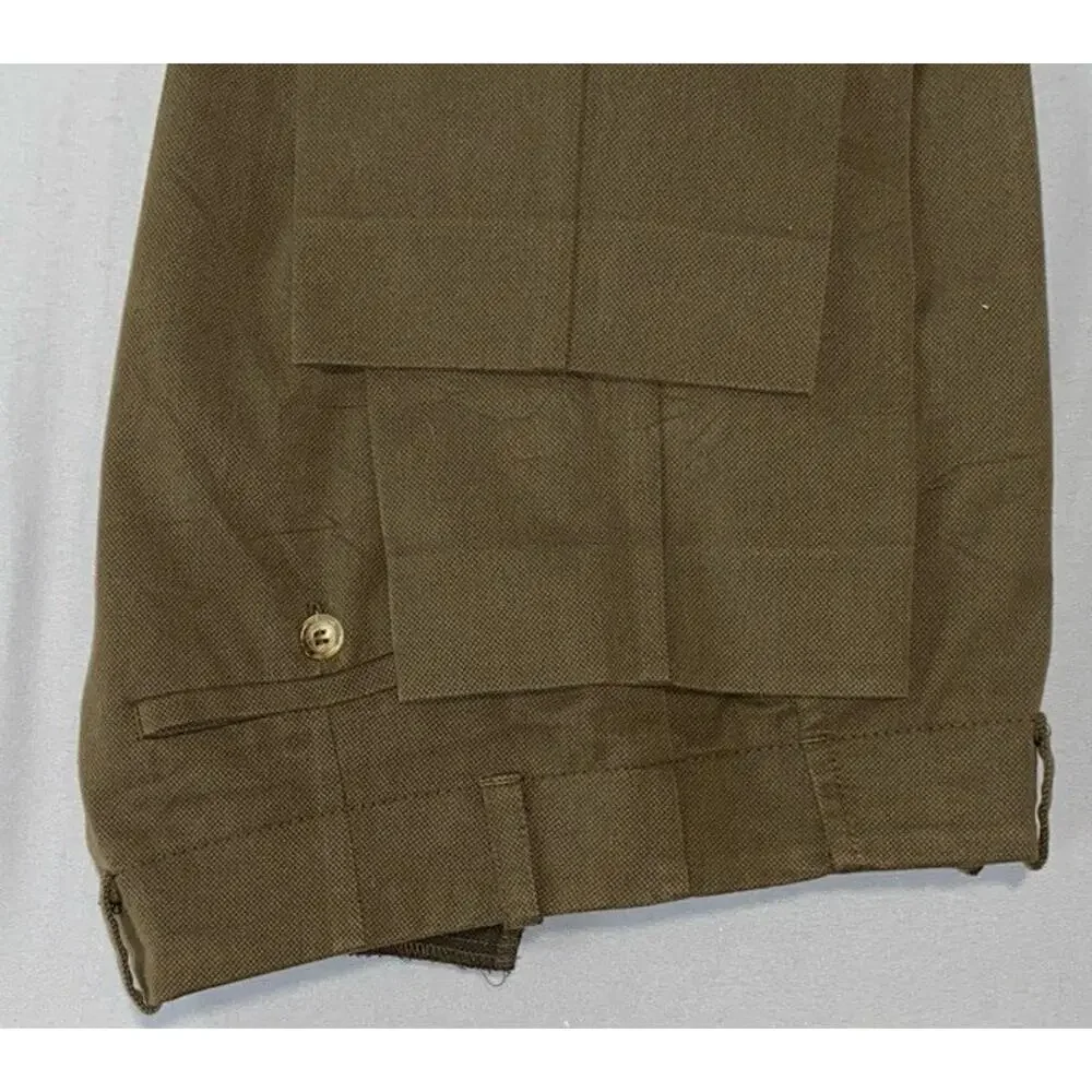 Mr Turk Jaquard Textured Birdseye Flat Front Chino Pants. Tag 32, Runs Big. GUC!